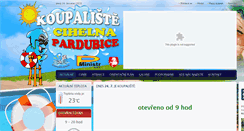 Desktop Screenshot of koupalistepardubice.cz