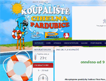 Tablet Screenshot of koupalistepardubice.cz